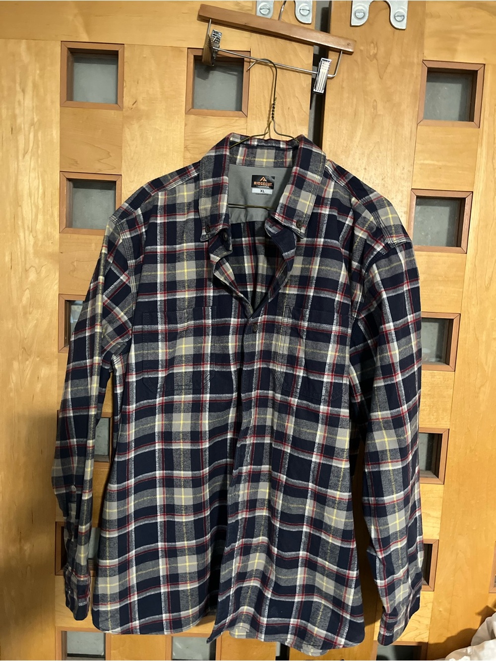 Ridge cut Workwear Heavy Duty Flannel Shirt, XL